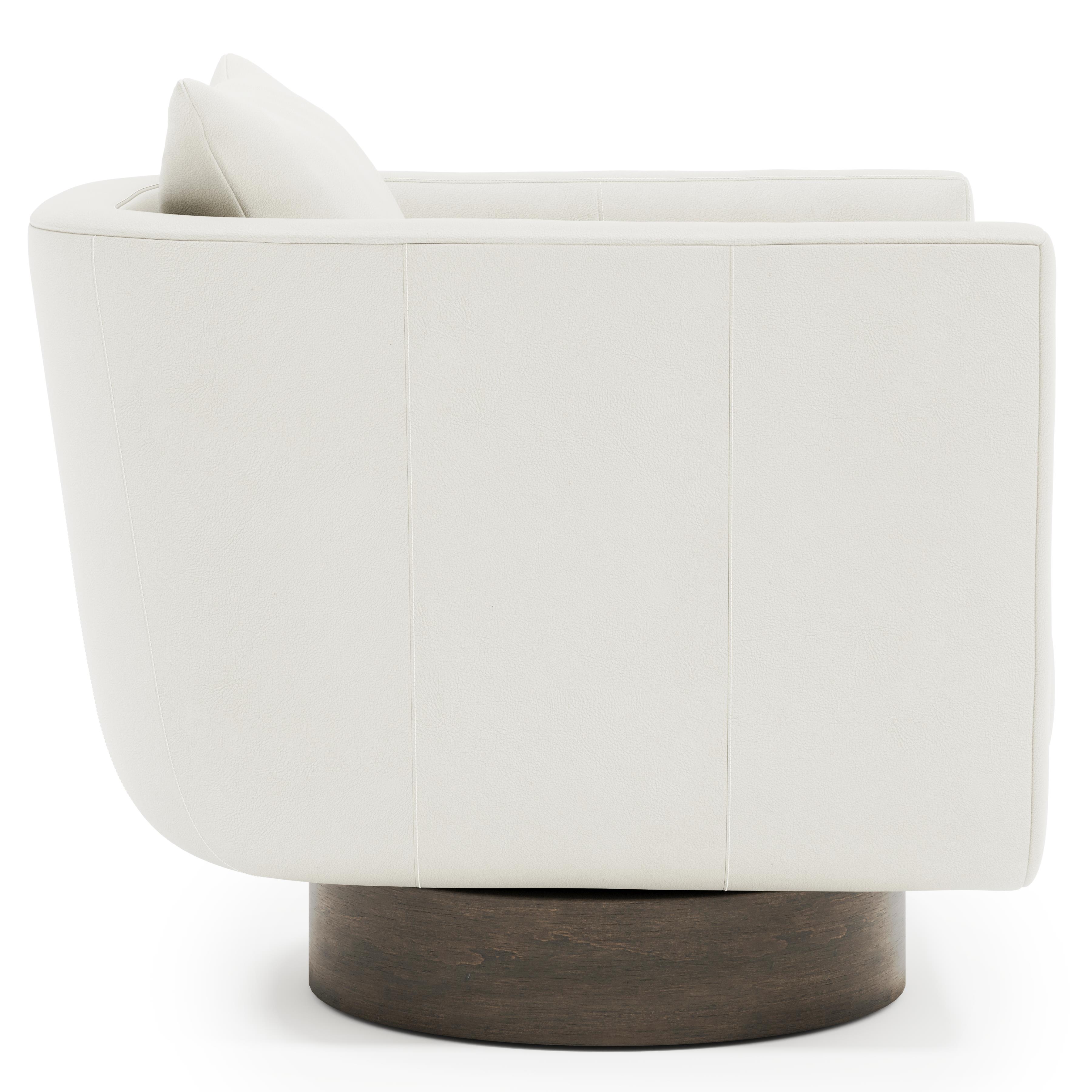 Gemma Leather Swivel Chair