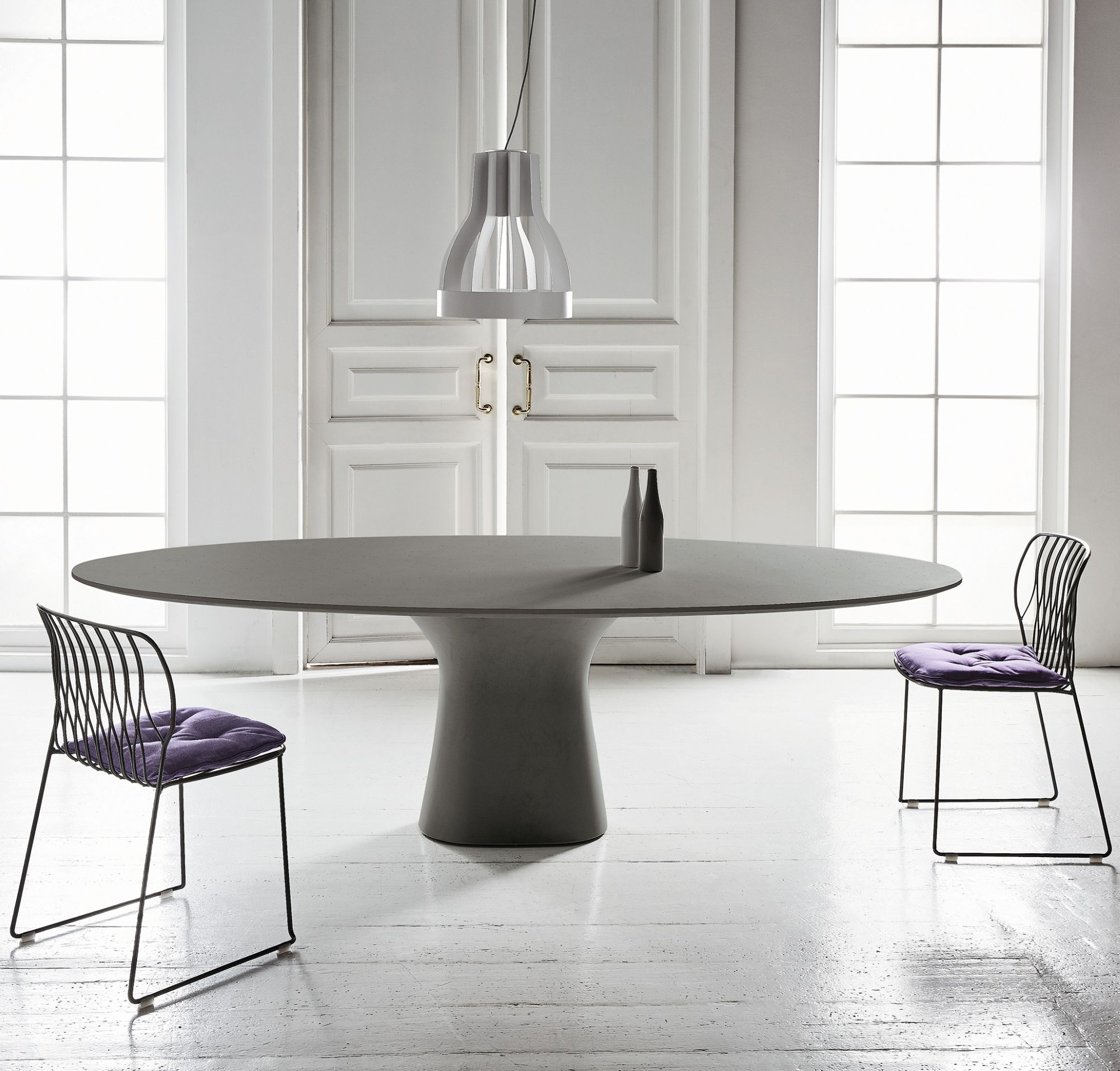 Podium Elliptical Dining Table