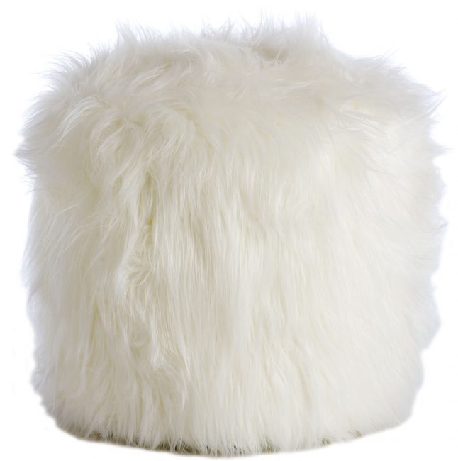 Tootsie Shaggy Chic Ottoman Avenue Design
