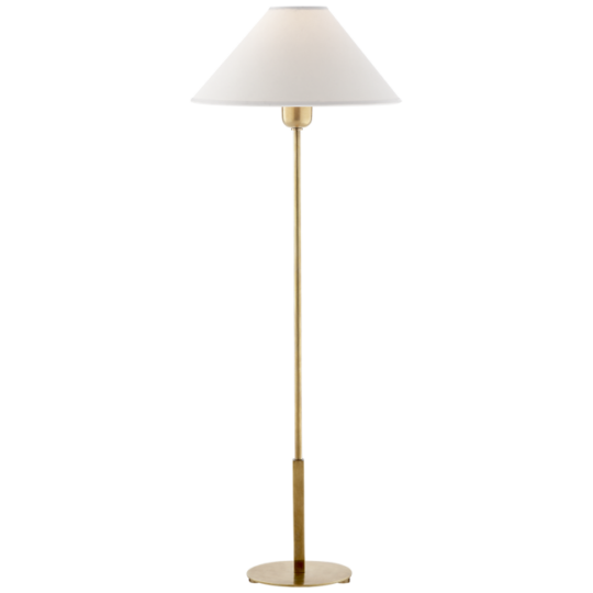 Hackney Buffet Lamp in Hand-Rubbed Antique Brass with Natural Paper Shade