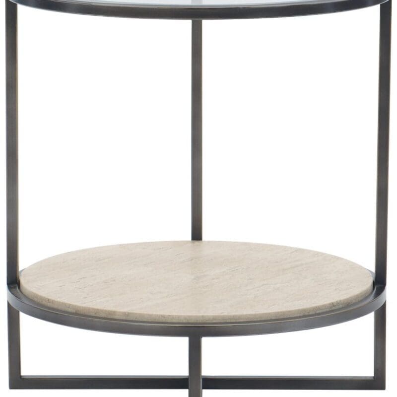 Harlow Metal Round End Table