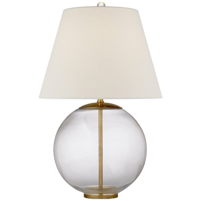 Morton Table Lamp in Gild with Linen Shade