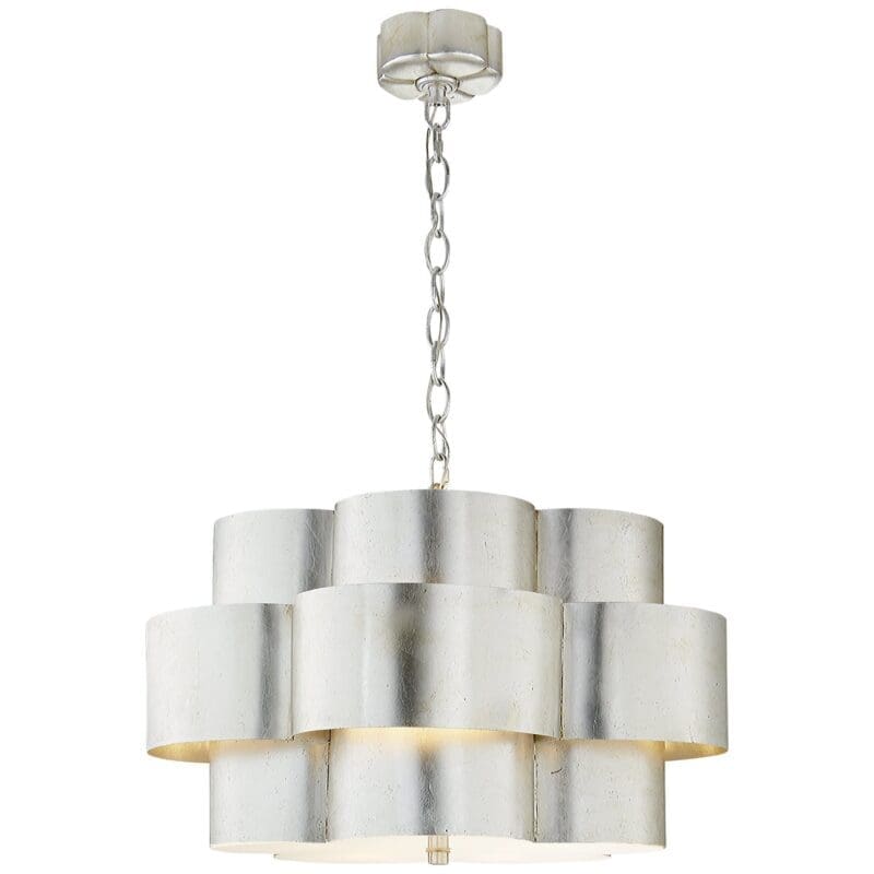 Arabelle Pendant in Burnished Silver Leaf