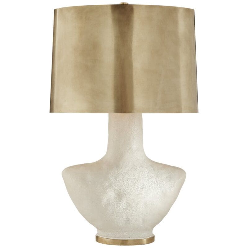 Lampe Armato avec abat-jour oval en laiton