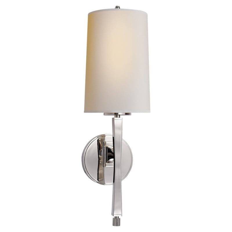 Edie Sconce in Polished Nickel with Natural Paper Shade