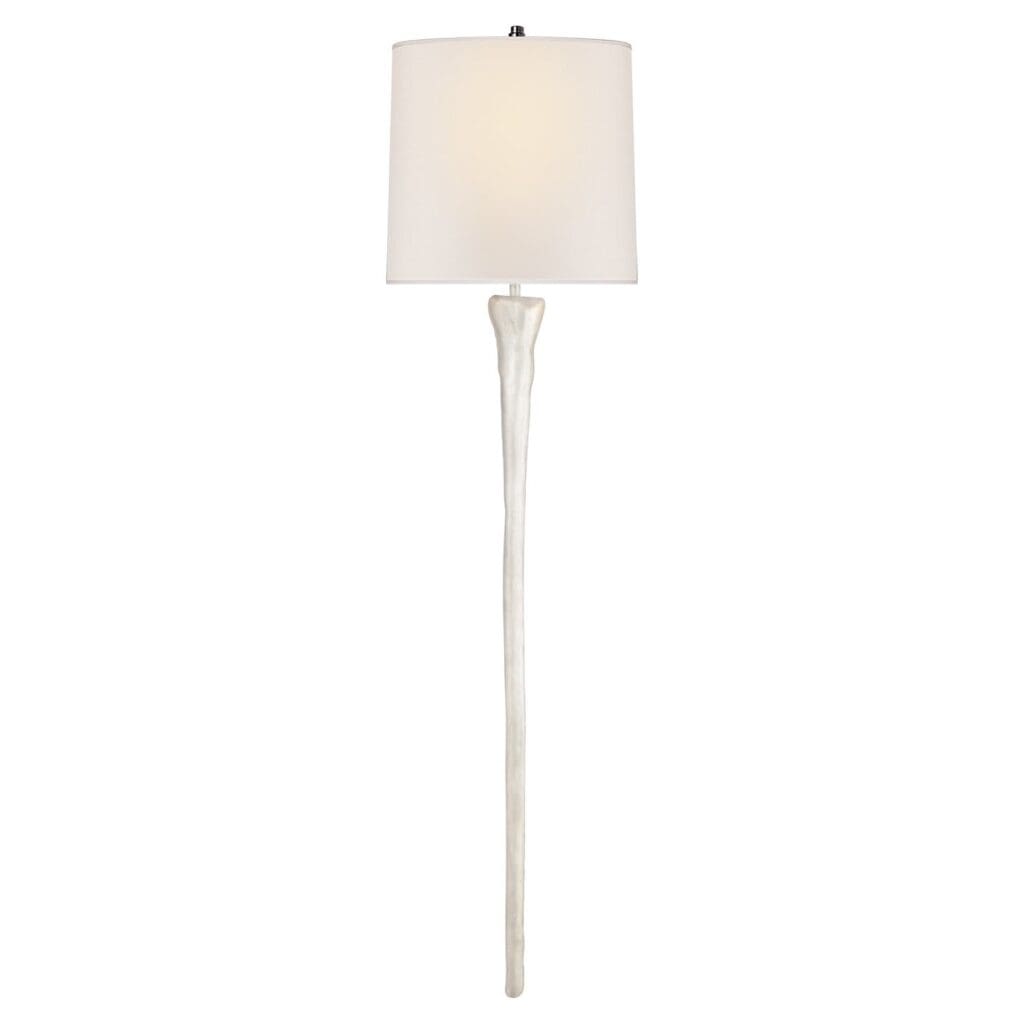 Sierra Tail Sconce in Plaster White with Natural Paper Shade