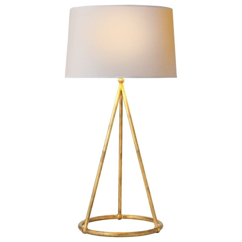 Lampe de table conique Nina avec abat-jour en papier naturel