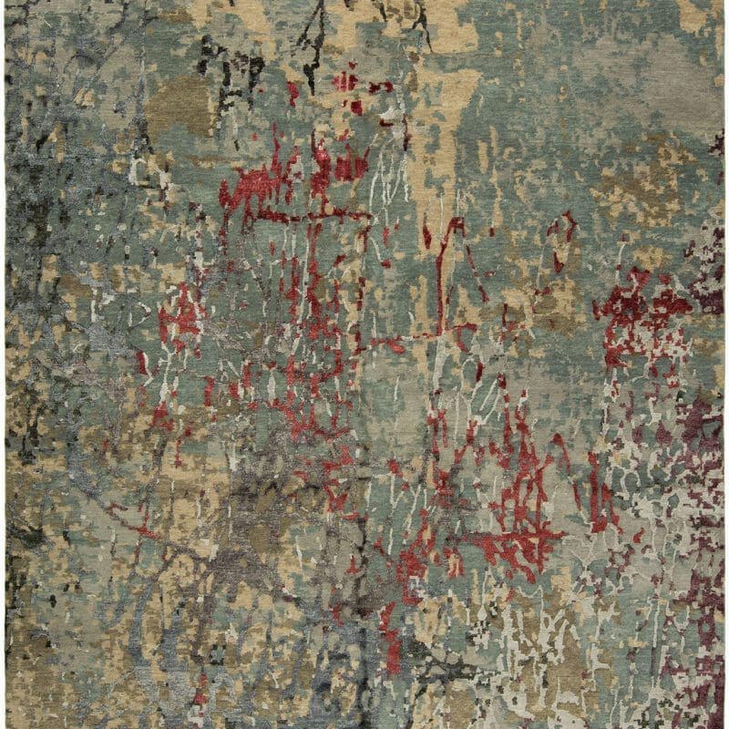 Pearl Grey / Multi rug