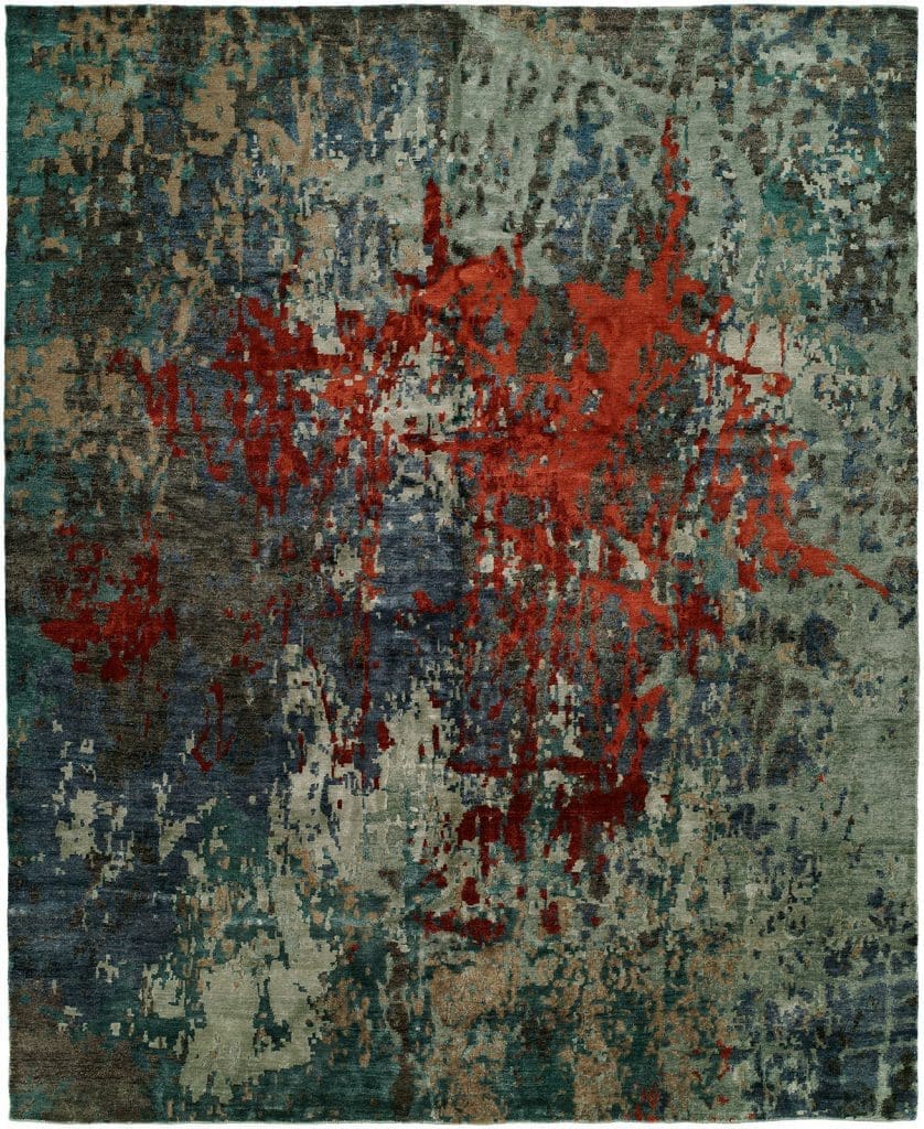 Multi Blue / Scarlet rug