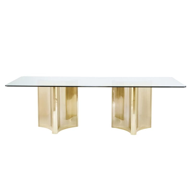 Abbott Rectangular Metal Dining Table - Avenue Design high end furniture in Montreal