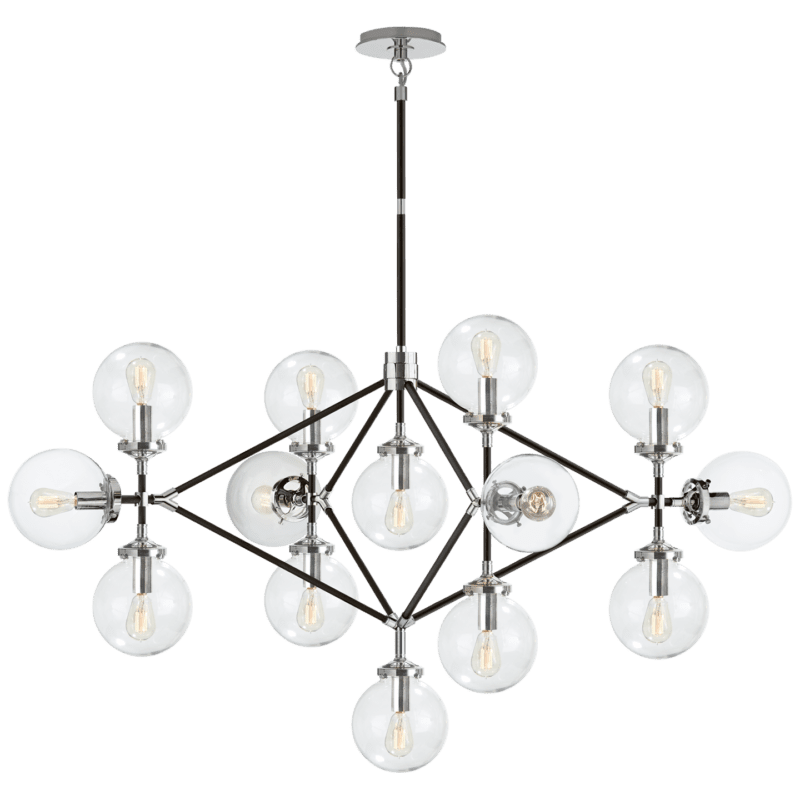 Bistro Four Arm Chandelier