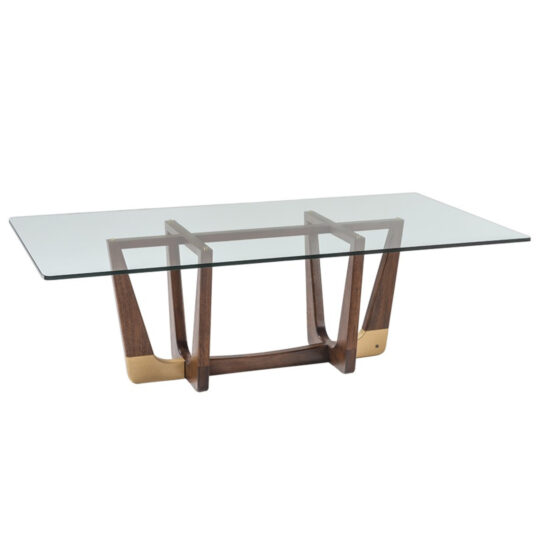Rumba Dining Table (glass top)