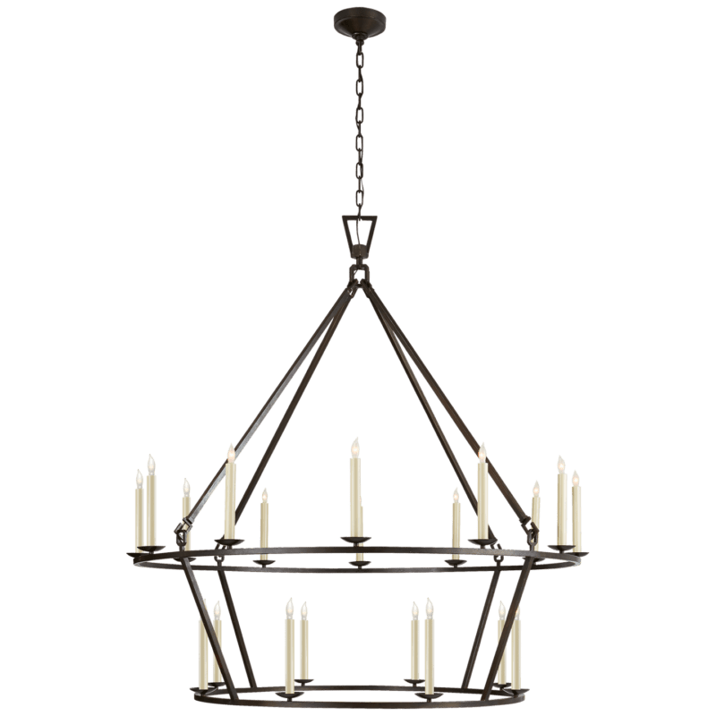 Darlana Extra Large Two-Tier Chandelier - Avenue Design Montreal