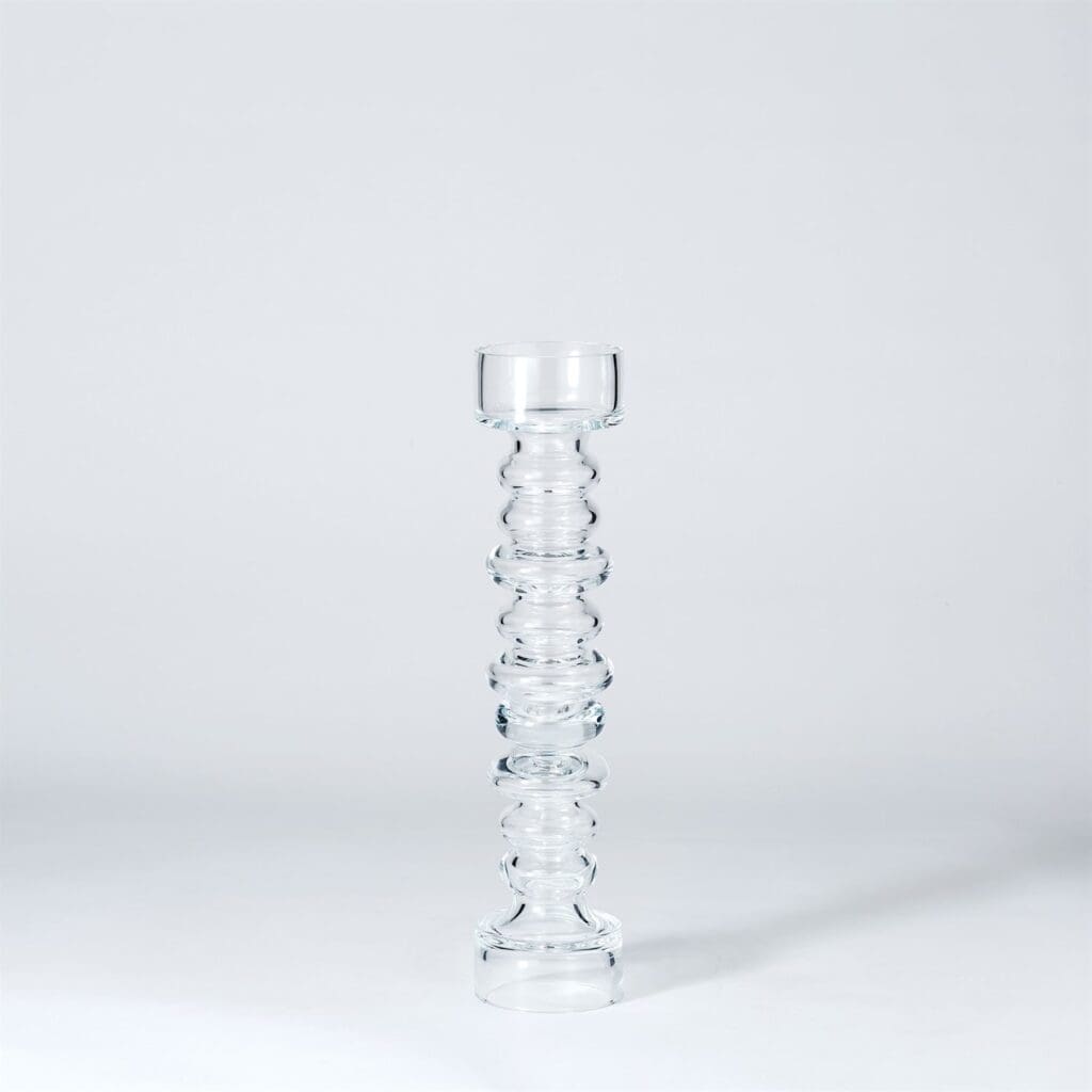 Chandelier/Vase en verre côtelé - Avenue Design Montreal