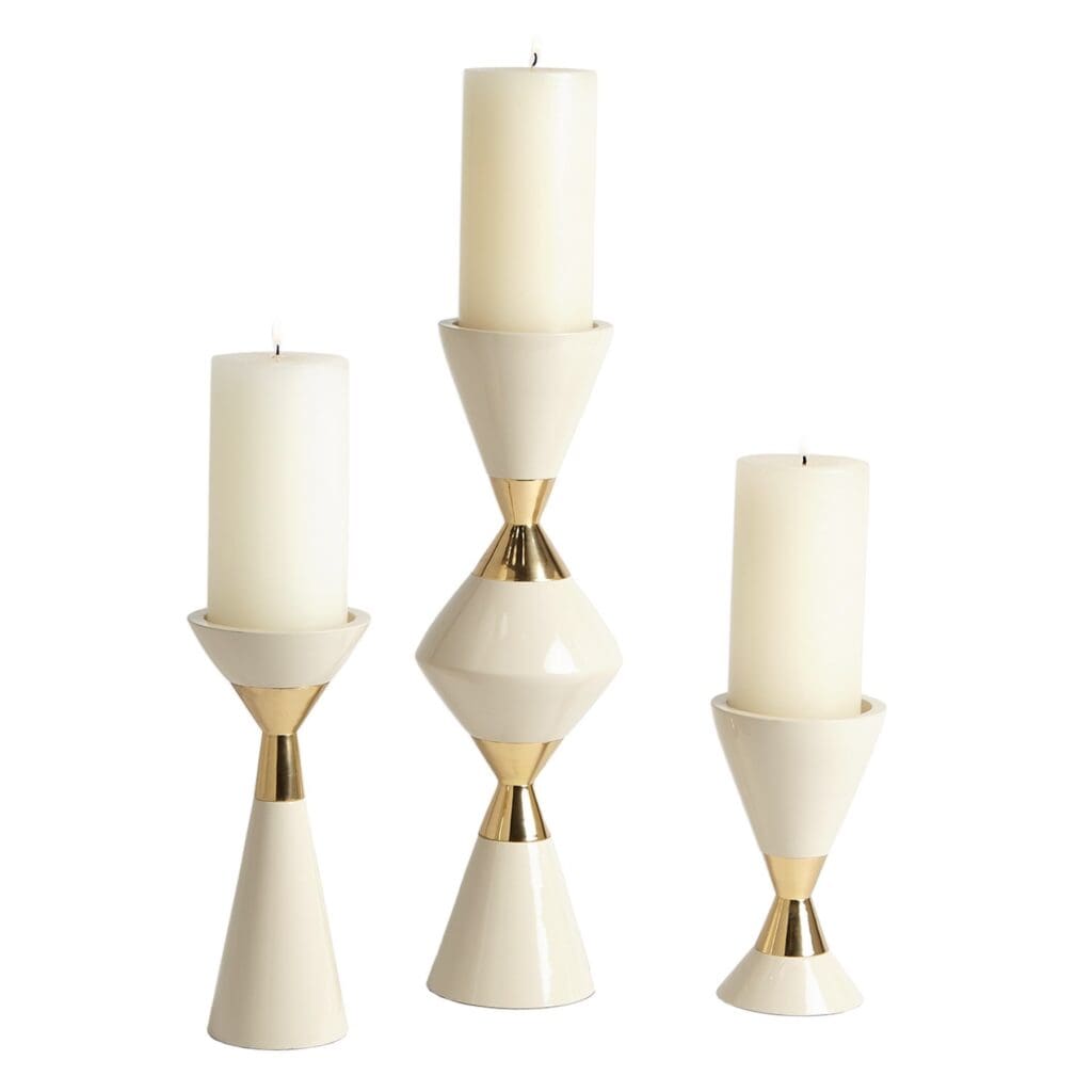 Hourglass Pillar Candleholder - Avenue Design Montreal