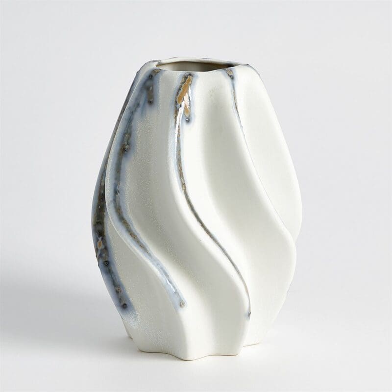 Twist Vase with Indigo Drip - Avenue Design Montreal