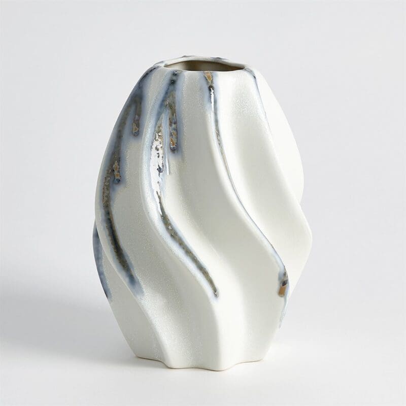 Twist Vase with Indigo Drip - Avenue Design Montreal