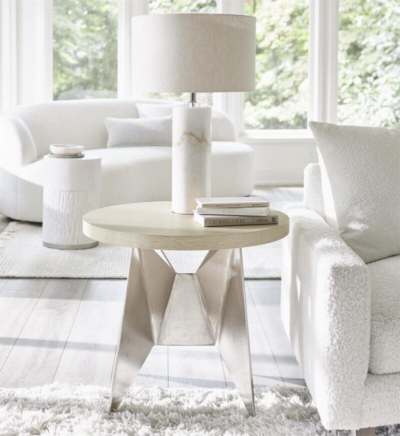 Solaria Round Side Table - Avenue Design high end furniture in Montreal