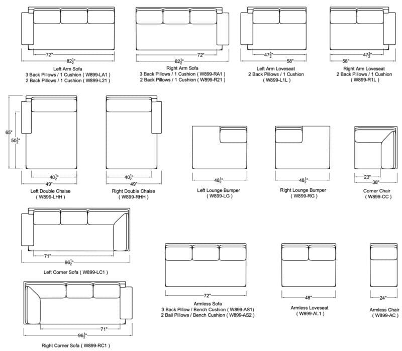 Ferriday Sectional - Avenue Design high end furniture in Montreal