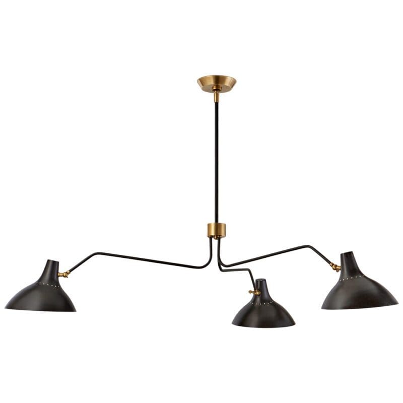Charlton Large Triple Arm Chandelier - Avenue Design high end lighting and accessories in Montreal