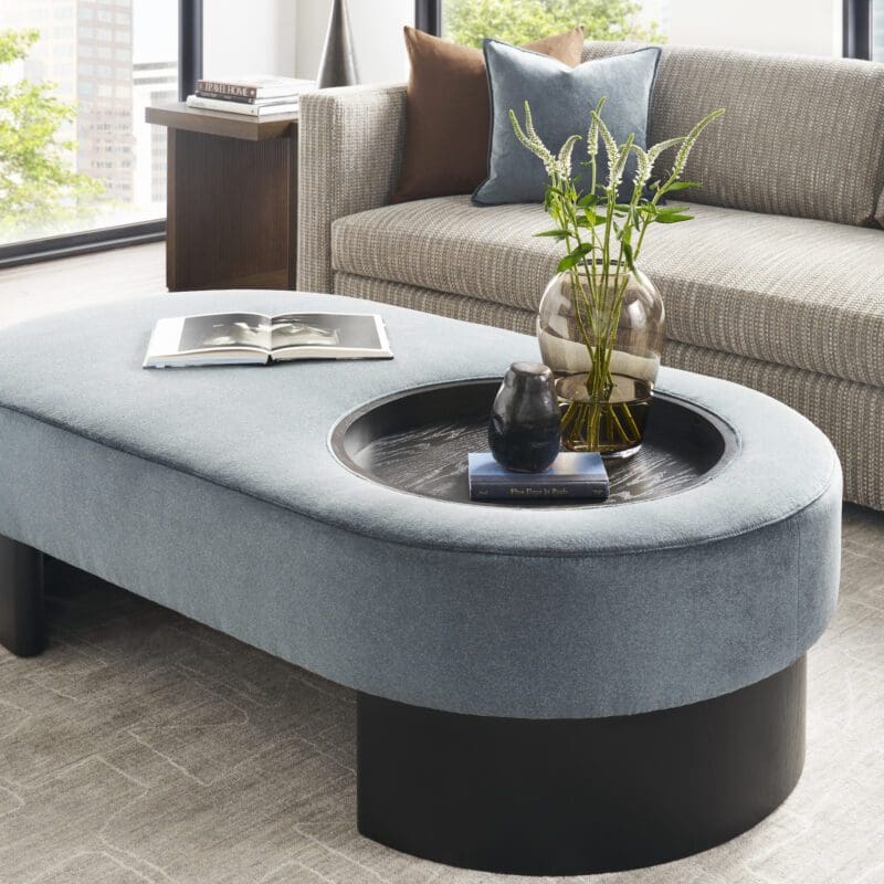 Springfield Ottoman with Tray - Avenue Dining high end furniture in Montreal