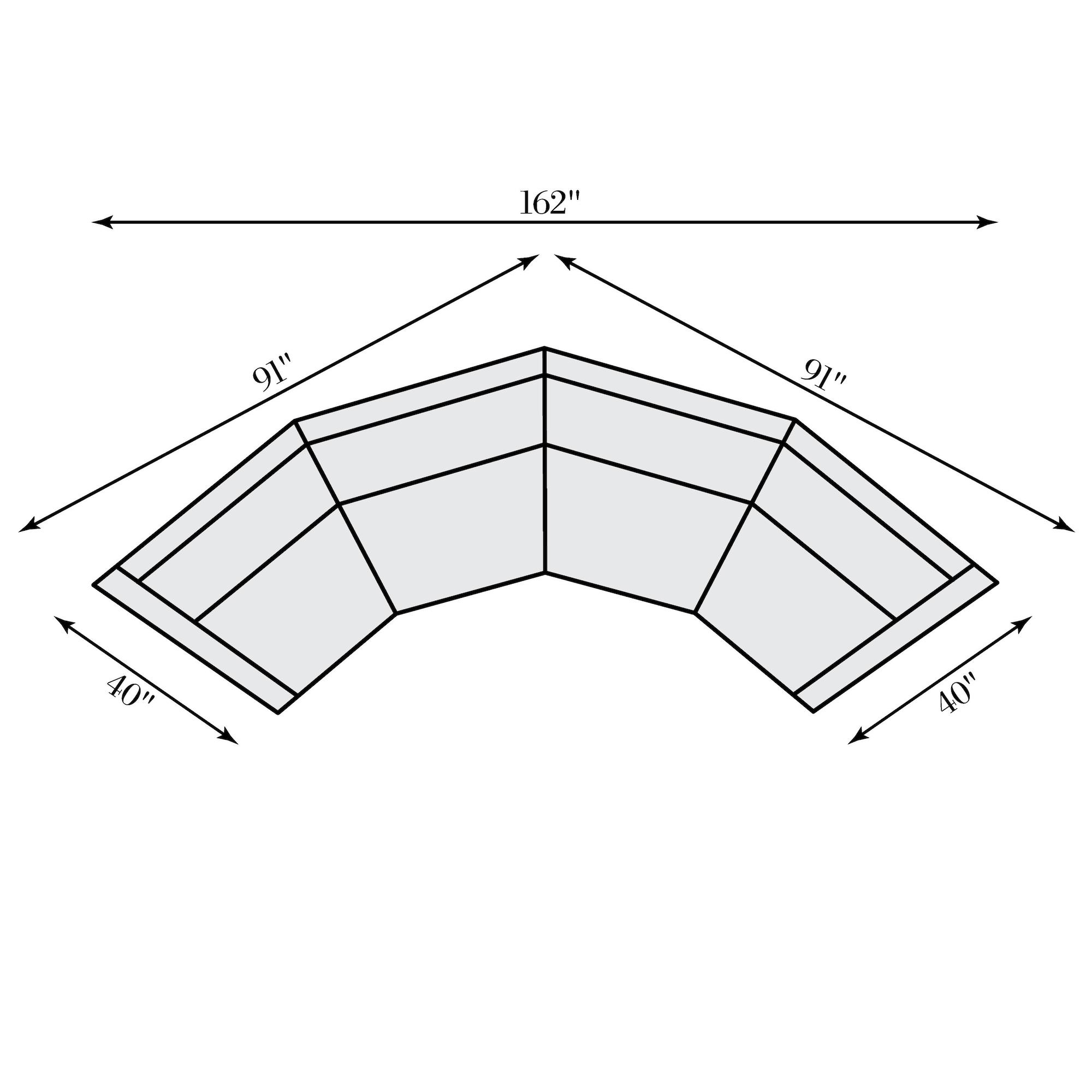 Sectionnel en tissu Soleil – Image 5