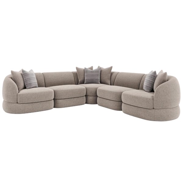 Sectionnel en tissu Sylvio