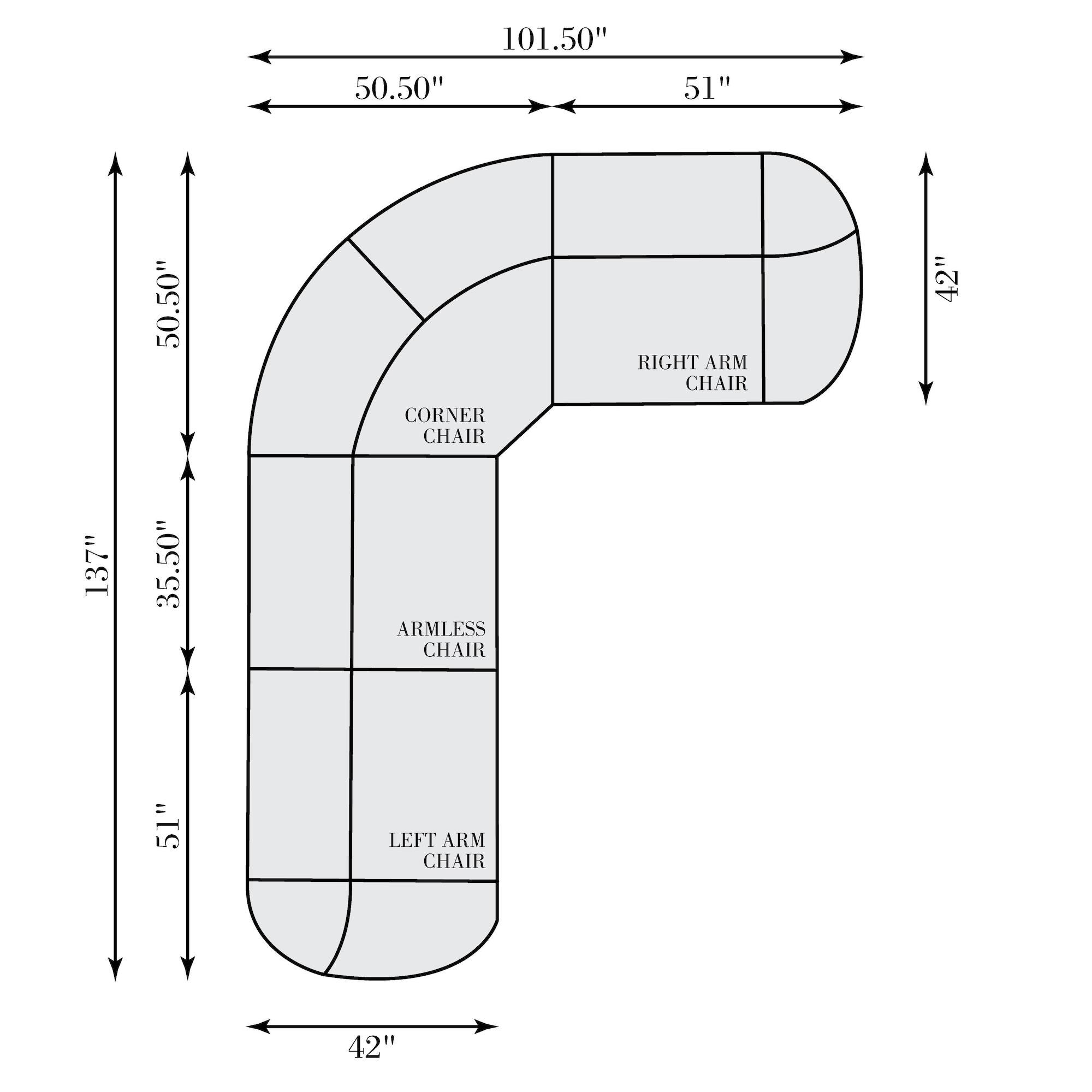 St. Tropez Fabric Sectional - Image 6