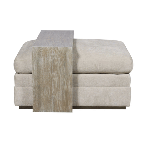 Ottoman en cuir Boyden avec table étroite