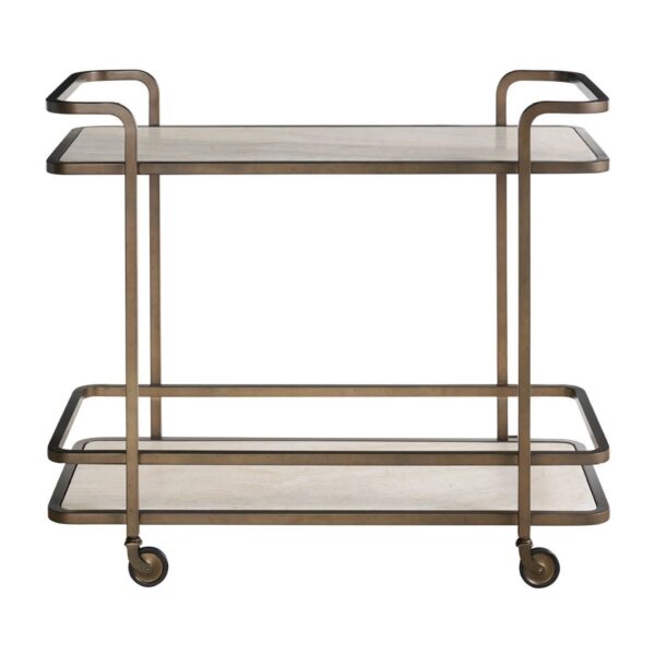 Aged Gold Bar Cart