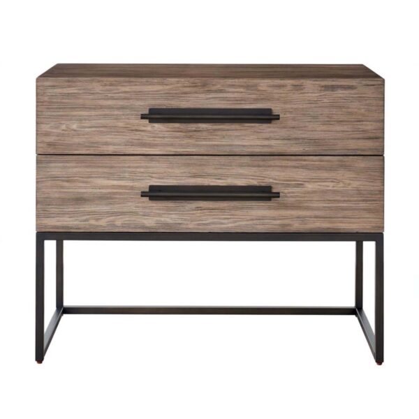 Table de nuit à base métallique Boulder