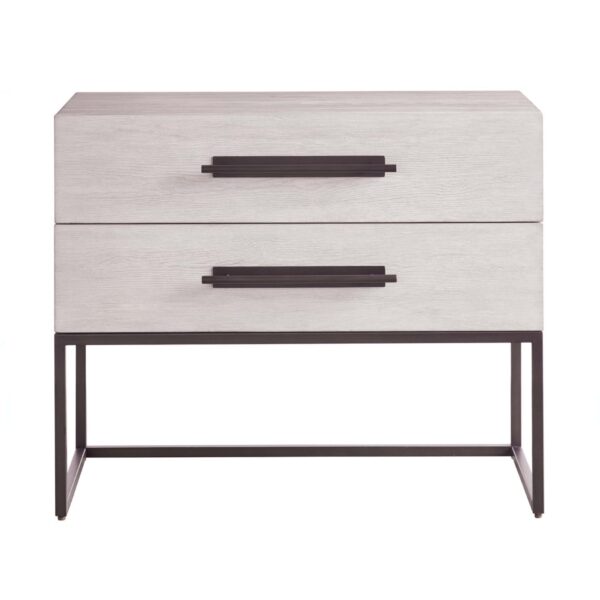 Table de nuit à base métallique River Rock