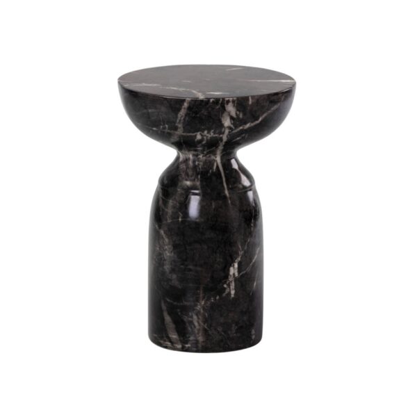 Goya End Table - Black Marble Look