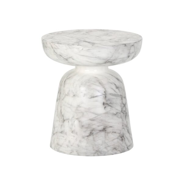 Table d'appoint Lucida - Marbre blanc