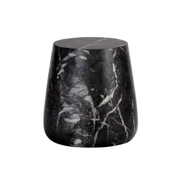 Table d'appoint Aries - aspect marbre noir