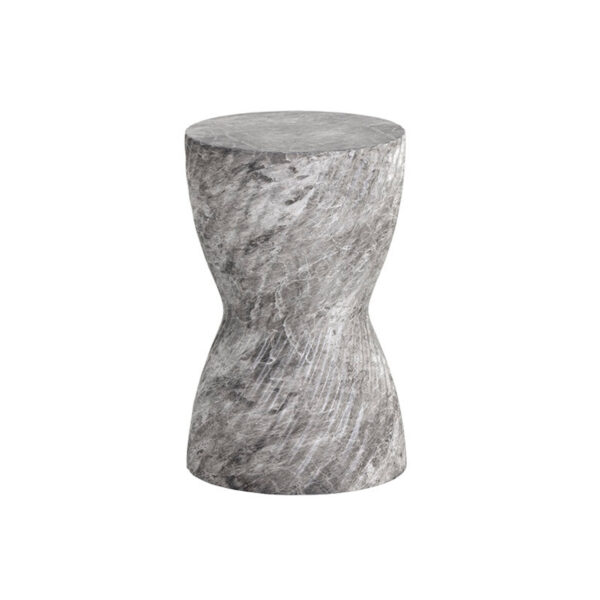 Table d'appoint Cara - aspect marbre gris