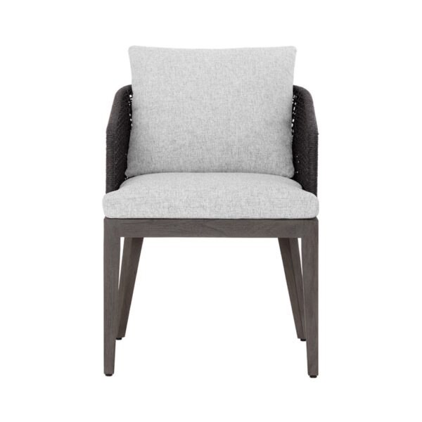 Fauteuil de salle à manger Capri - Gris fumé