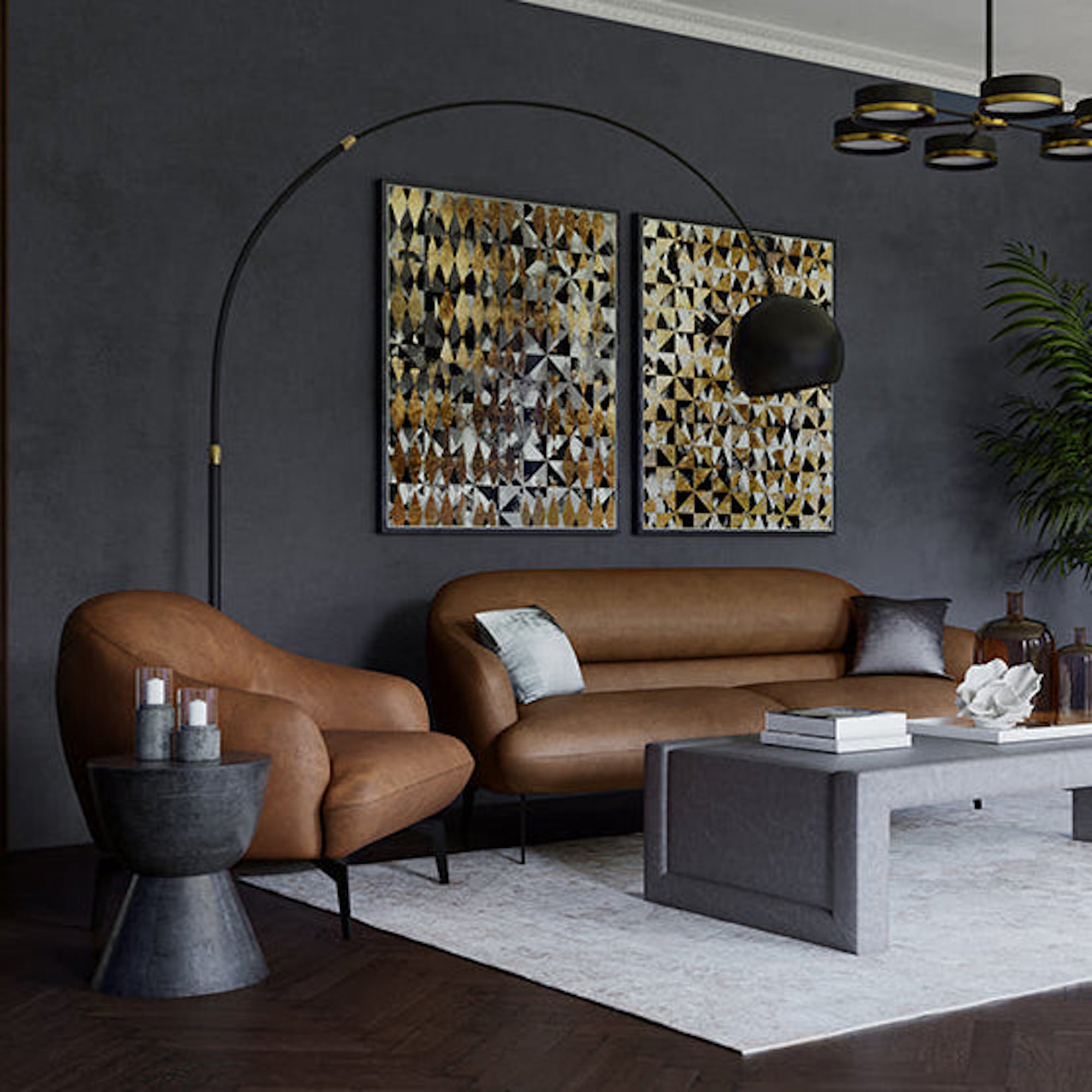 Table d'appoint Logan - Gris – Image 4